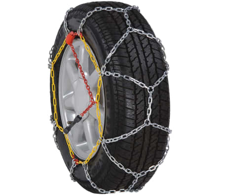 2 Car Snow Chains 12mm KN90 205/55-16 205/65-15 205/50-17 215/45-17