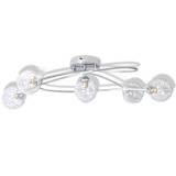 Ceiling Lamp with Mesh Wire Shades for 5 G9 Bulbs