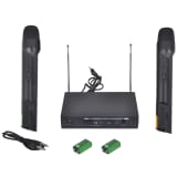 Ontvanger met 2 draadloze VHF-microfoons