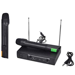 Bezdrátový mikrofonní systém VHF - přijímač se 2 mikrofony - obrázek 6