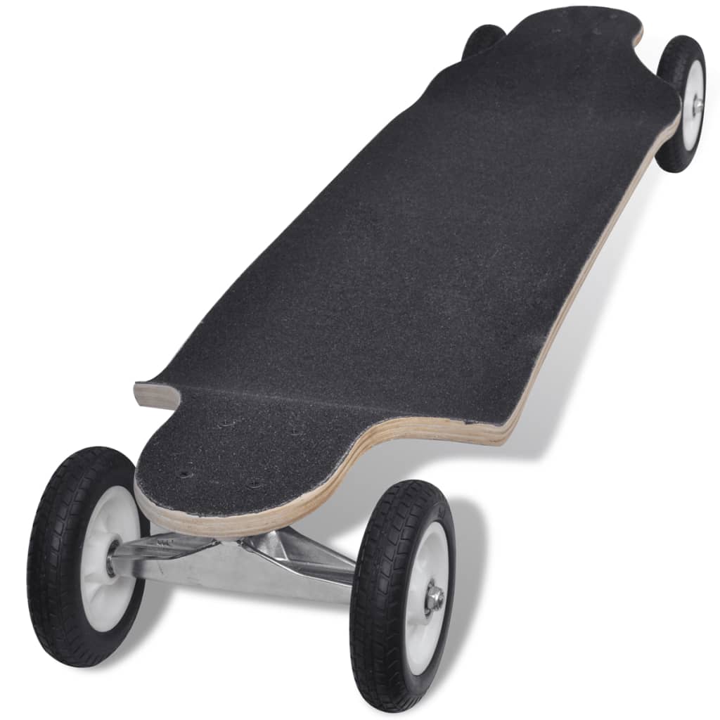 Červený drop-down longboard 103 cm s velkými kolečky