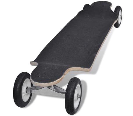 Rødt drop-down longboard 103 cm med store hjul