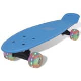 Skateboard Ρετρό Μπλε με LED Τροχούς