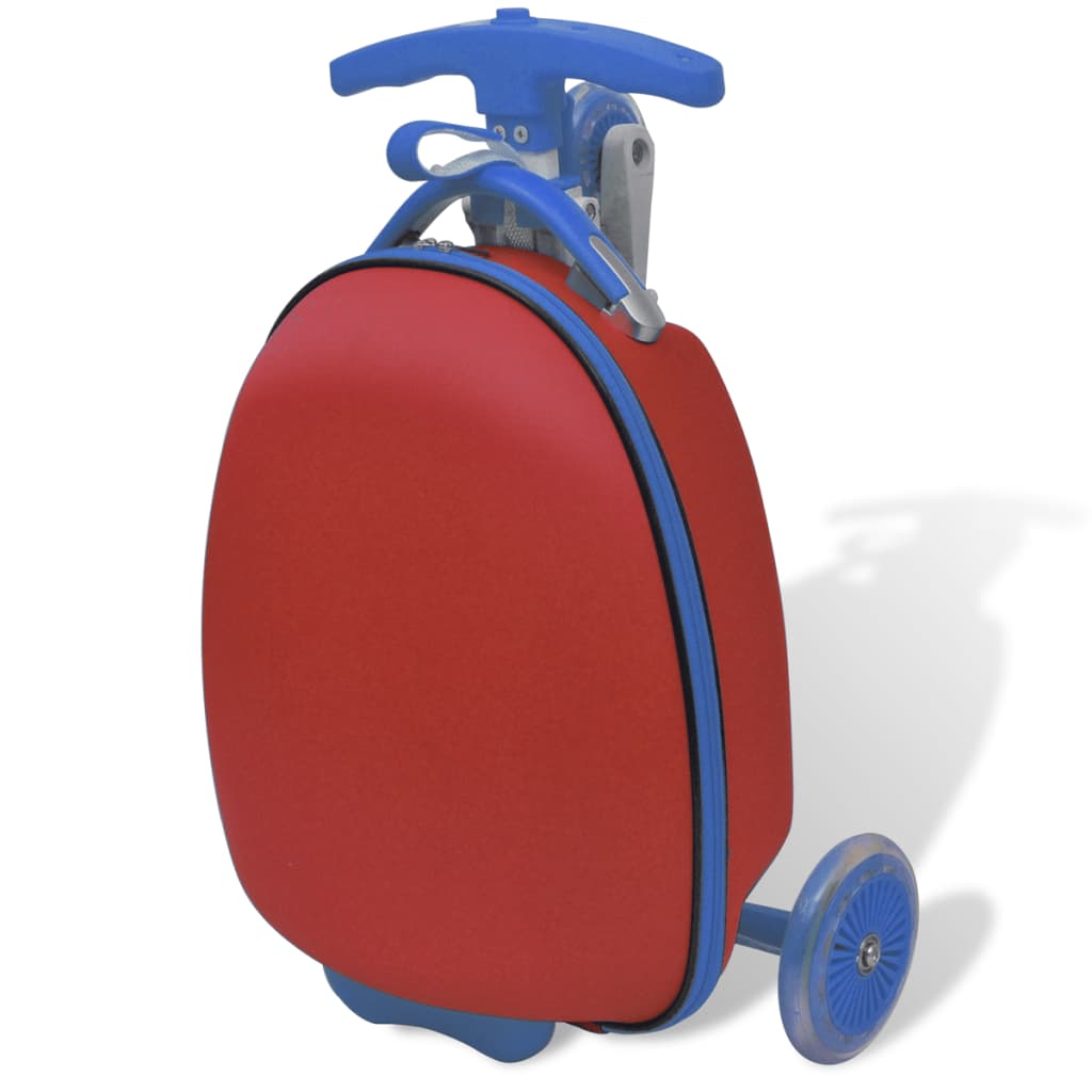 Roller elől rögzíthető piros táskával gyermekek számára 