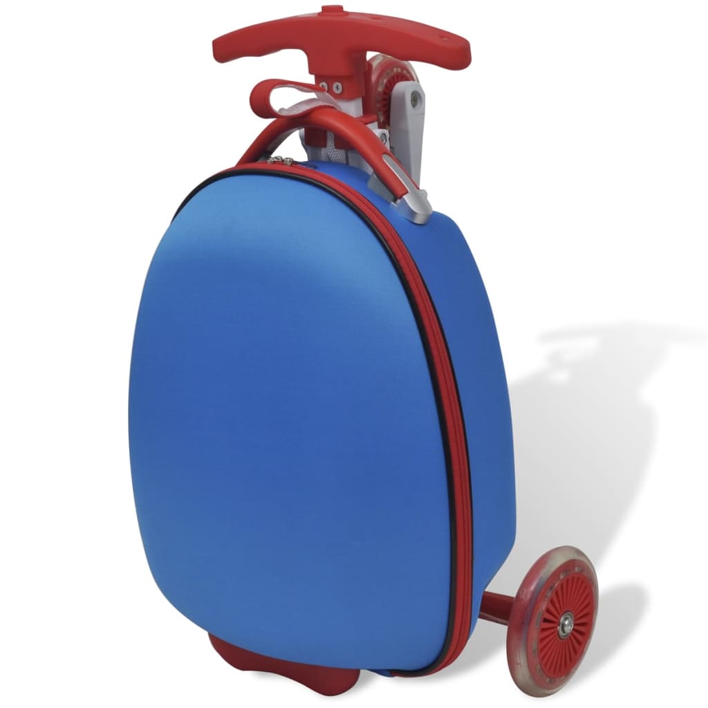 Kék Bőrönd Gyerek Troller 