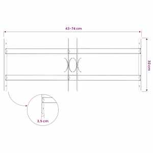 Mřížky oken 500-650 mm Pozinkovaná ocel Stříbrná - obrázek 7