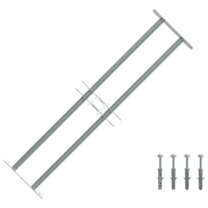 Mřížky oken 700-1050 mm Pozinkovaná ocel Stříbrná - obrázek 1