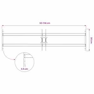 Mřížky oken 700-1050 mm Pozinkovaná ocel Stříbrná - obrázek 7