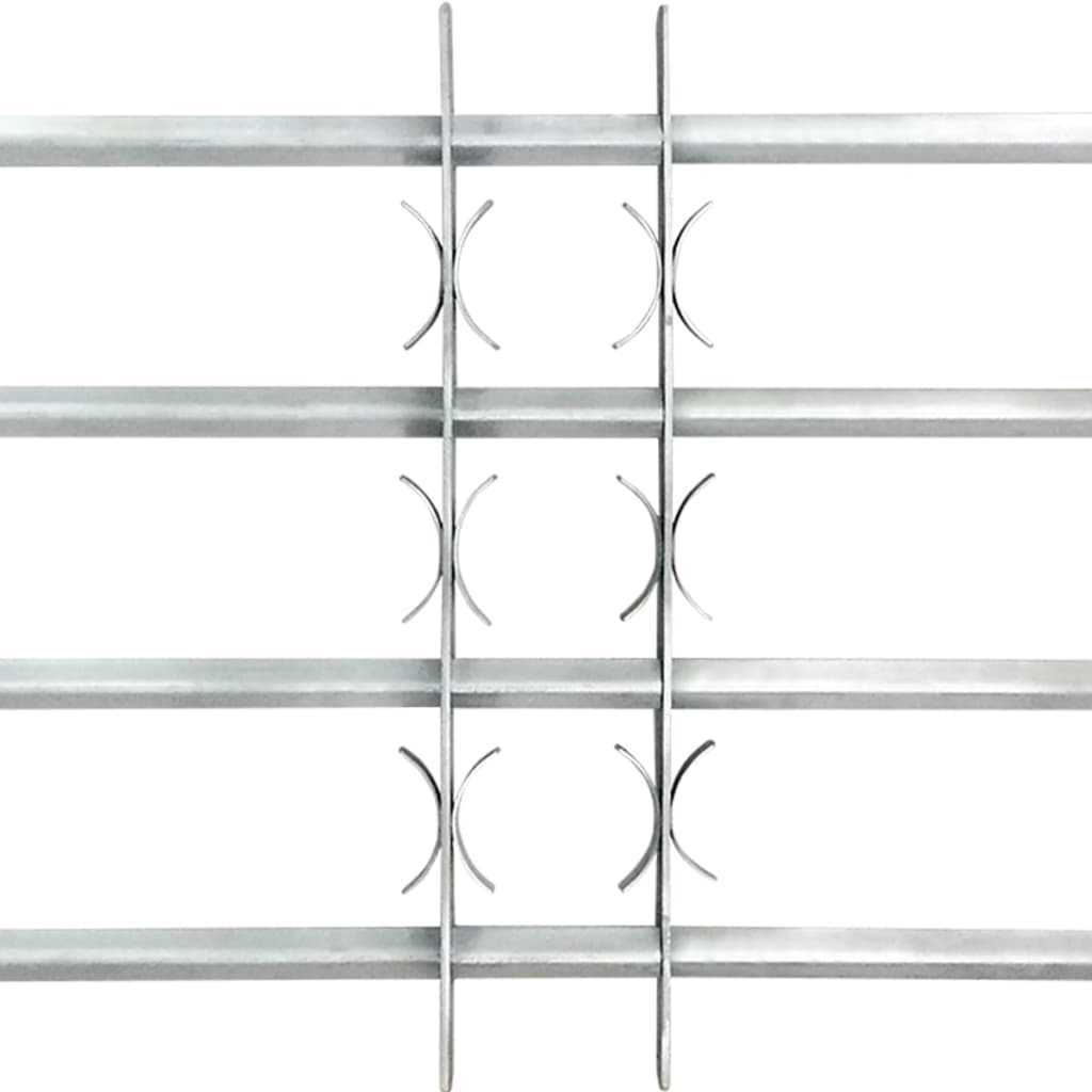 Nastaviteľná bezpečnostná okenná mreža so 4 priečkami 500-650 mm