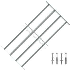 Mřížky oken 700-1050 mm Pozinkovaná ocel Stříbrná - obrázek 1