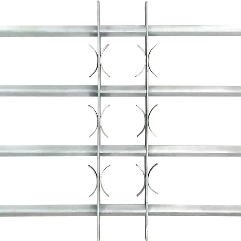 Nastaviteľná bezpečnostná okenná mreža so 4 priečkami 1000-1500 mm