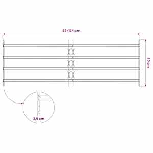 Mřížky oken 1000-1500 mm Pozinkovaná ocel Stříbrná - obrázek 7