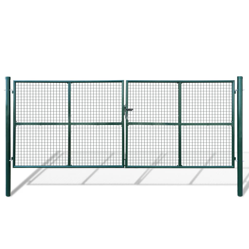 vidaXL Puerta de jard&iacute;n de malla 400x150 cm