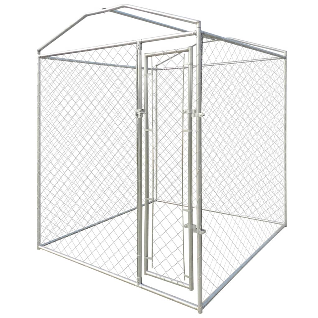 

vidaXL Hondenkennel voor buiten met dak 2x2x2,4 m