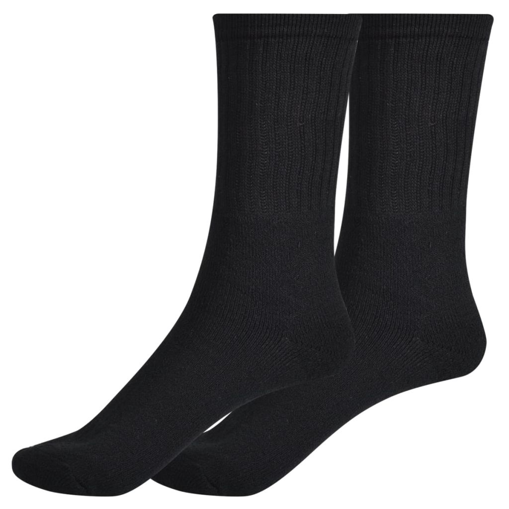 Men‘s Sports Socks 24 pairs 39-42 Black