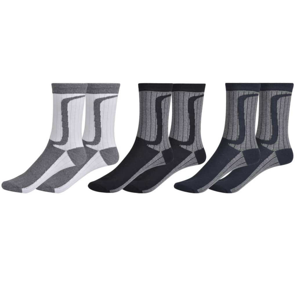 Herren Sport Socken 39-42 (24 Paar) Zweifarbig