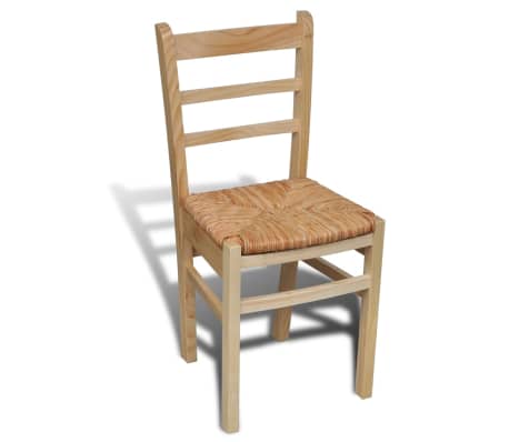vidaXL Blagovaonske stolice 6 kom od borovine