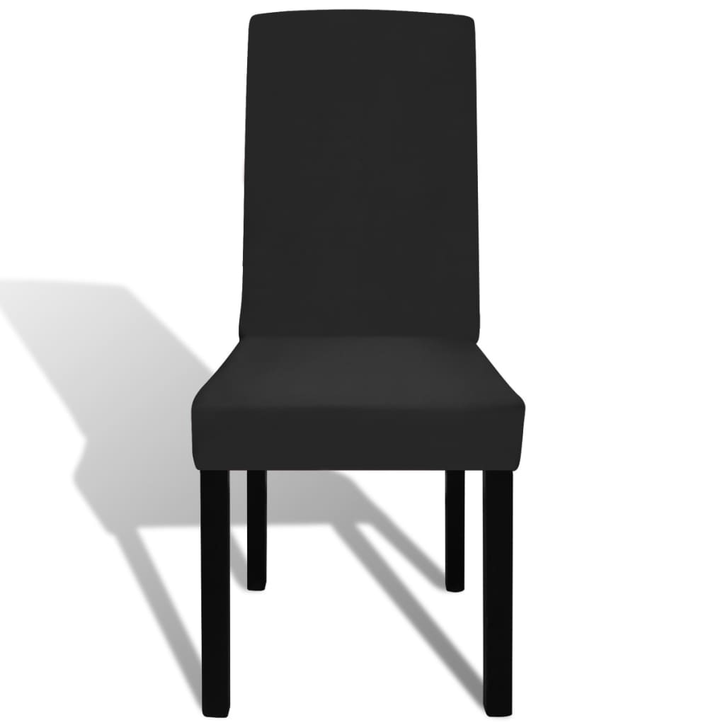 6 db fekete szabott nyújtható székszoknya 