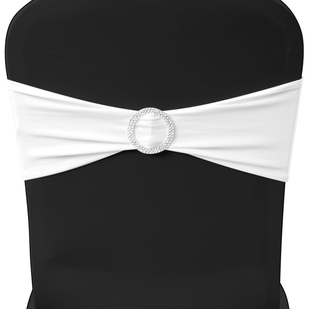 vidaXL Decoratief stoellint met een diamant 25 stuks (wit)