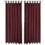  vidaXL 2 db bordó mikroszatén függöny 140 x 175 cm termék 2. képe