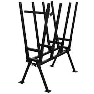 Črno prašno barvano stojalo za žaganje lesa