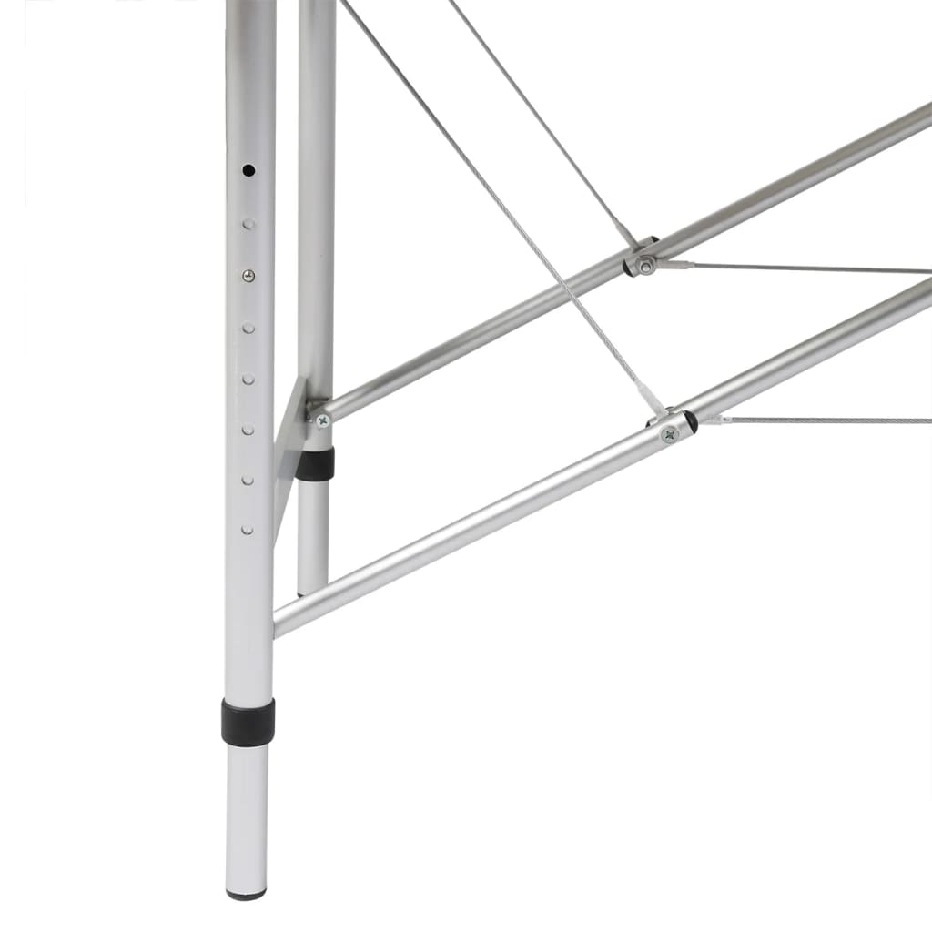 

vidaXL Inklapbare massagetafel 3 zones met aluminium frame (blauw)