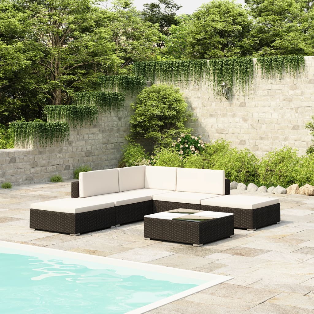 Vidaxl outdoor store sofa set