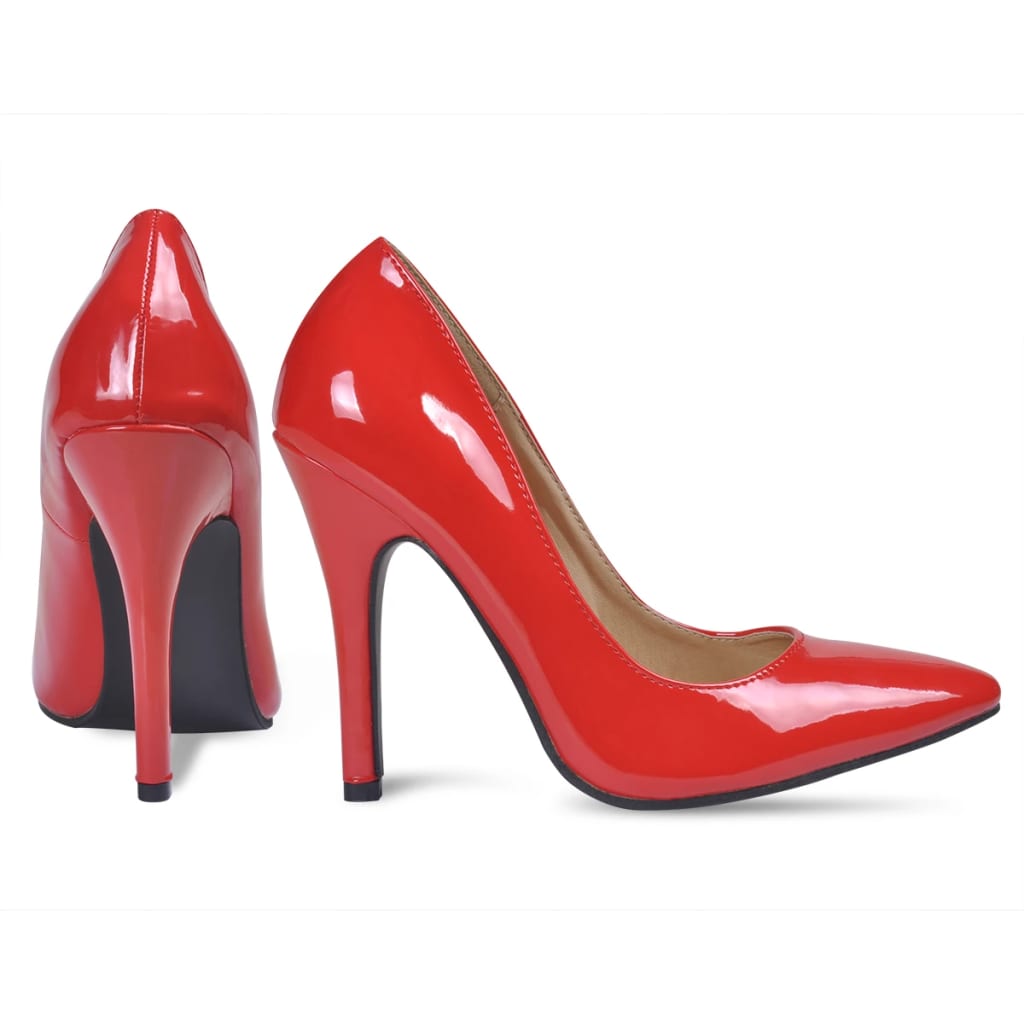 Chaussures à talons hauts rouges pour femme taille 40