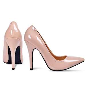 Pumps Damenschuhe St&ouml;ckelschuhe nude Gr. 40