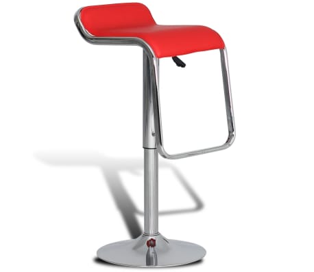 vidaXL Tabourets de bar 2 pcs Rouge Similicuir