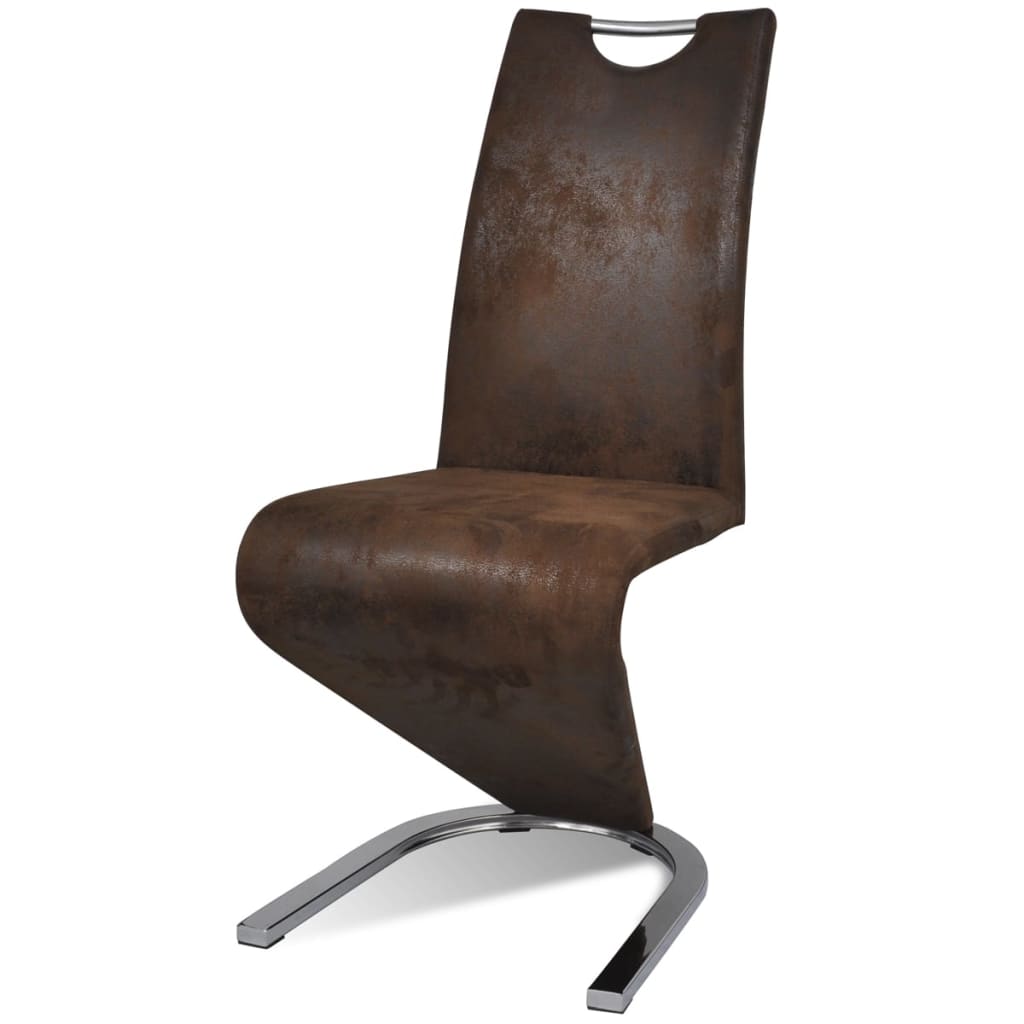 

vidaXL Eetkamerstoelen 6 st kunstleer bruin