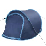 Pop-up Camping Tent 2 Persons Navy Blue / Light Blue