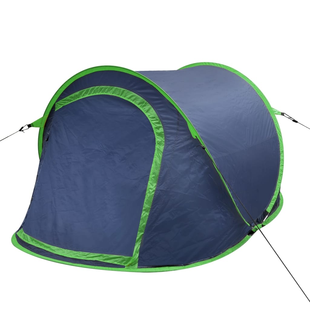 Cort camping pop-up pentru 2 persoane bleumarin/verde