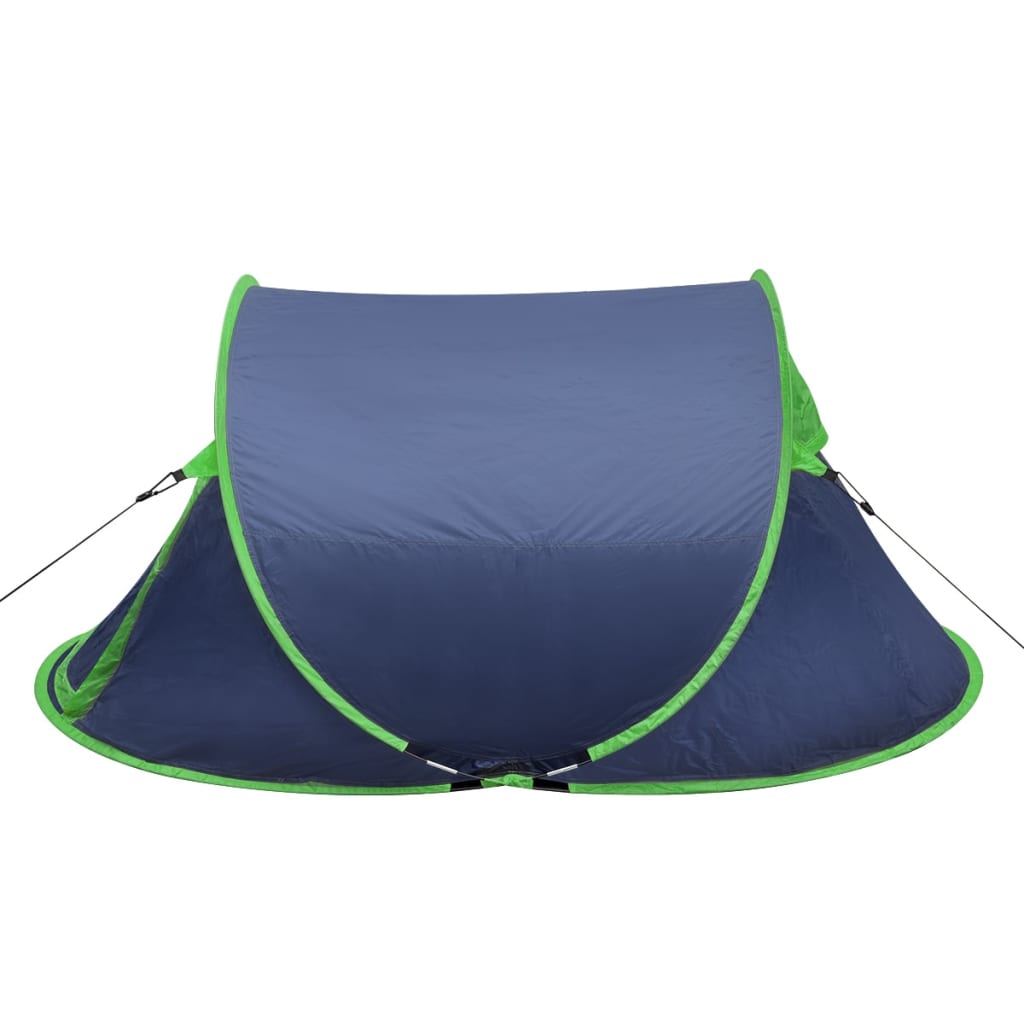 vidaXL Pop-up tent 2 personen marineblauw / groen
