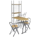 Foldbar frokostbar sett med 2 stoler