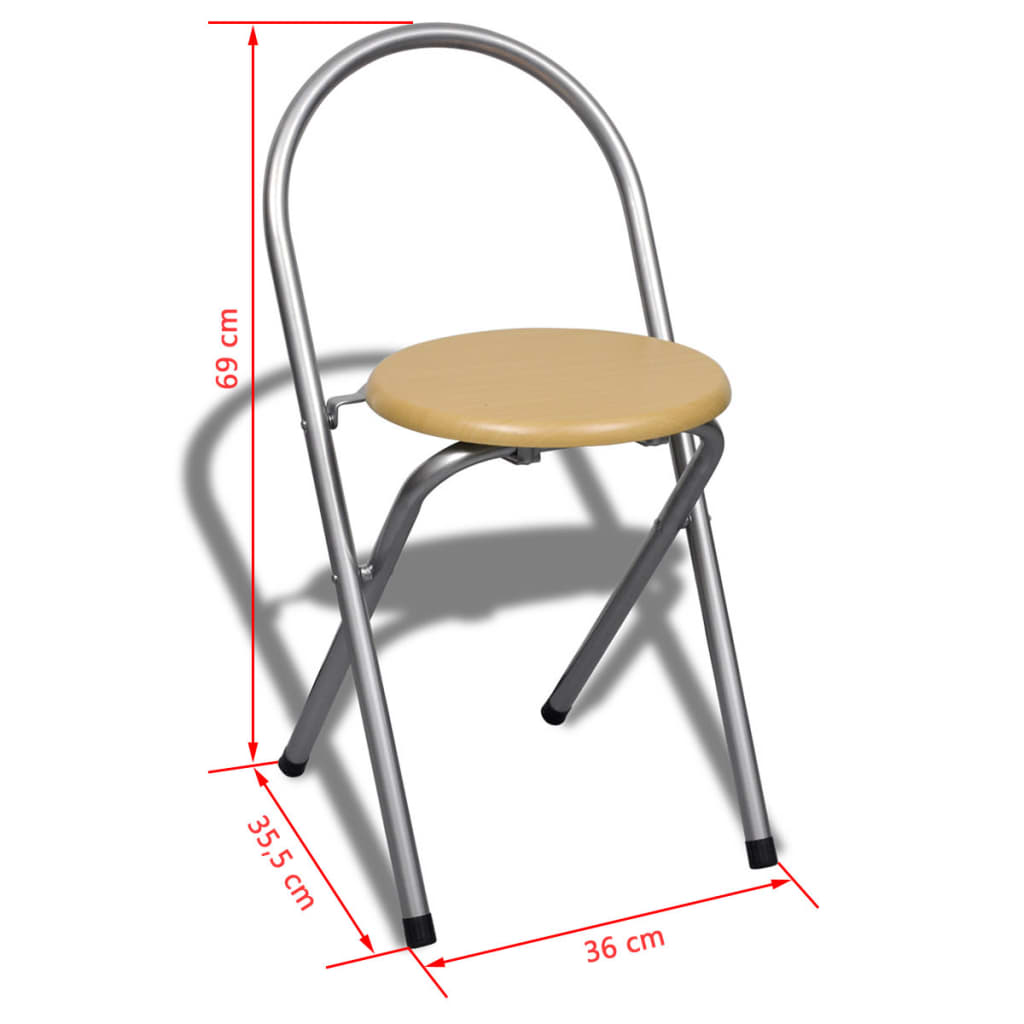 Skládací snídaňový set: barový stolek a 2 židle