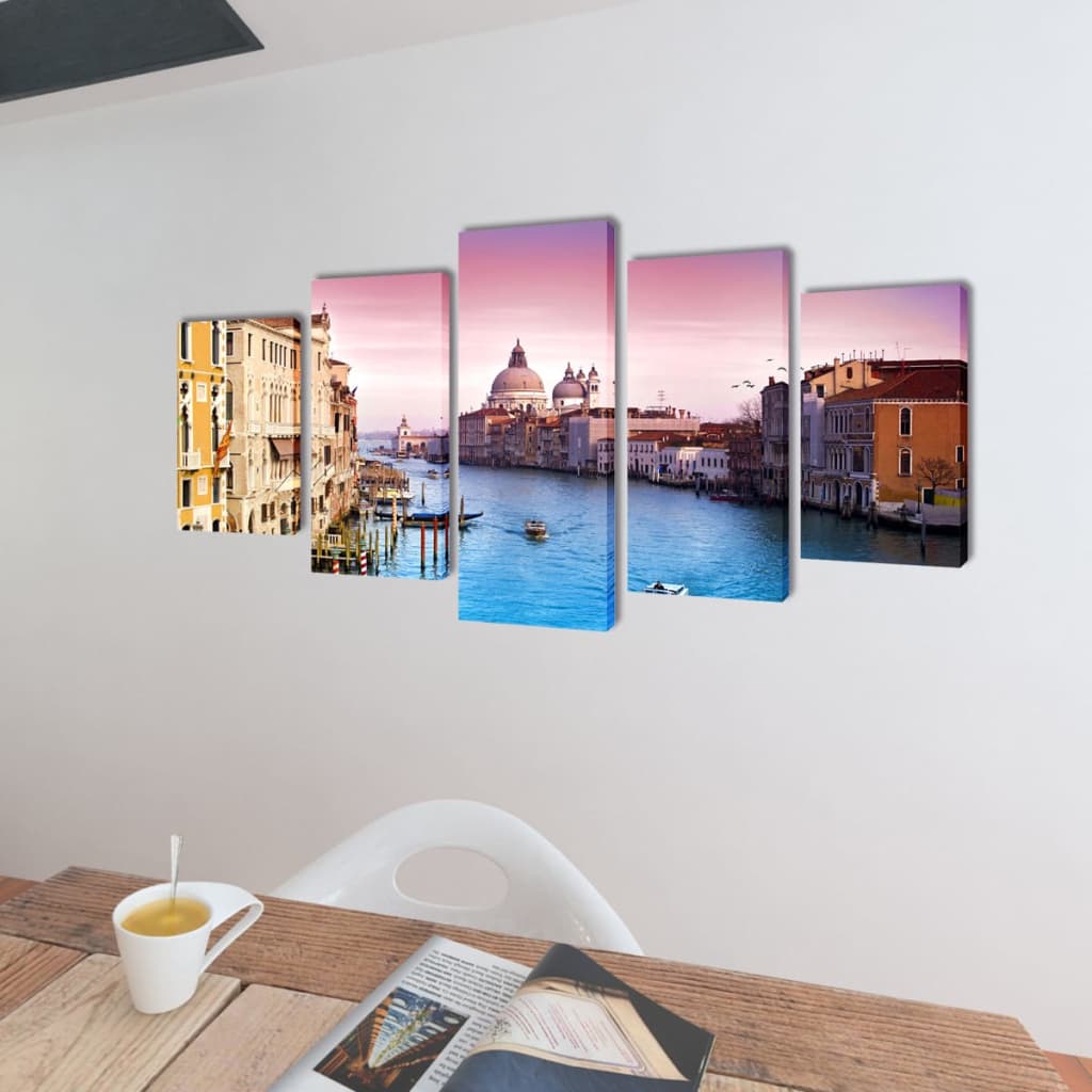 

vidaXL Canvasdoeken Venetië 100 x 50 cm