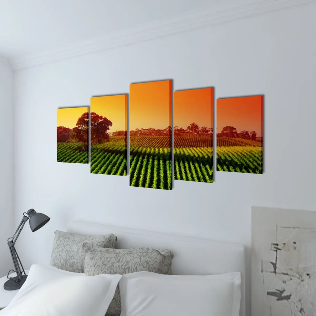 

vidaXL Canvasdoeken Velden 100 x 50 cm