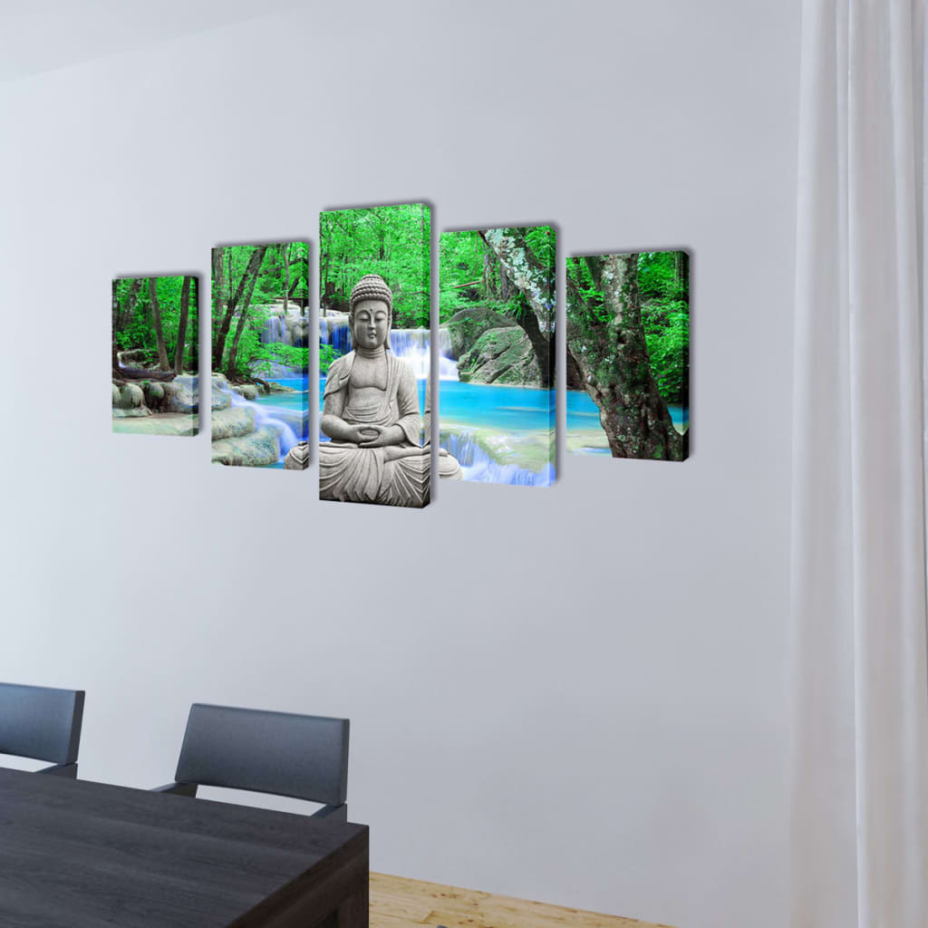 

vidaXL Canvasdoeken Boeddha 100 x 50 cm