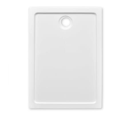 Rectangular ABS Shower Base Tray White 70 x 100 cm