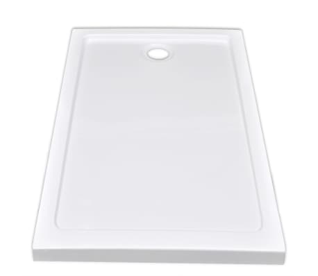 vidaXL Dušo padėklas, baltas, stačiak., ABS, 70 x 120 cm