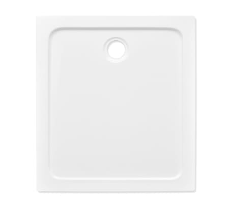 vidaXL Receveur de douche rectangulaire ABS Blanc 80 x 90 cm