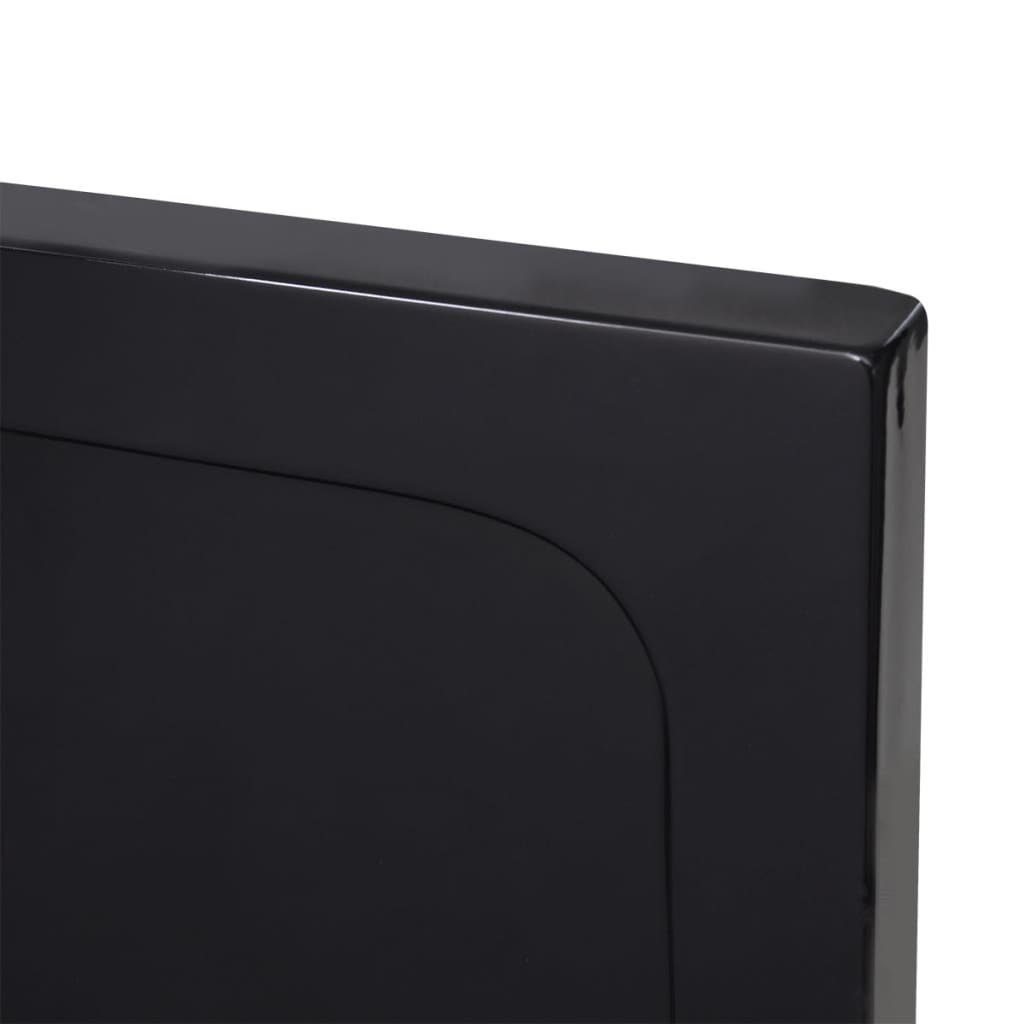 Fekete téglalap alakú ABS zuhanytálca 80 x 90 cm 