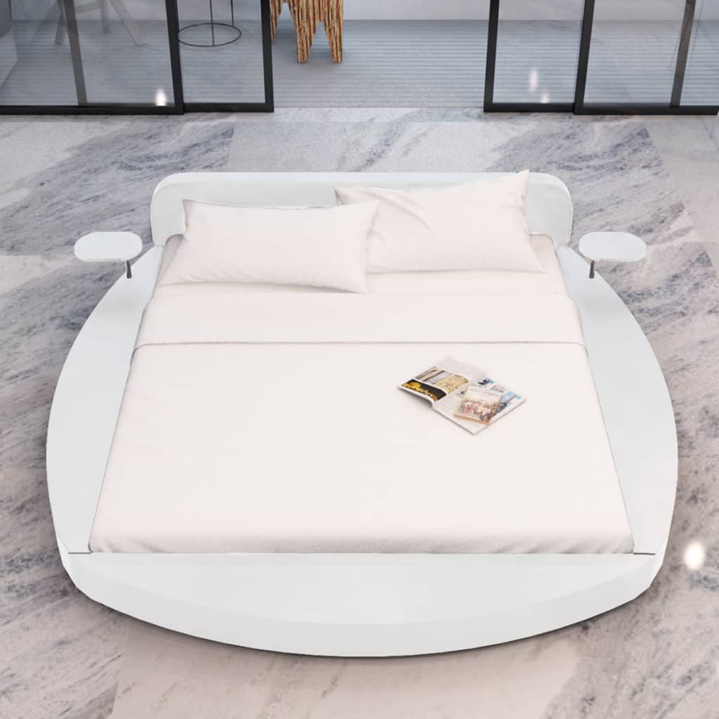 

vidaXL Bed met matras kunstleer wit 180x200 cm