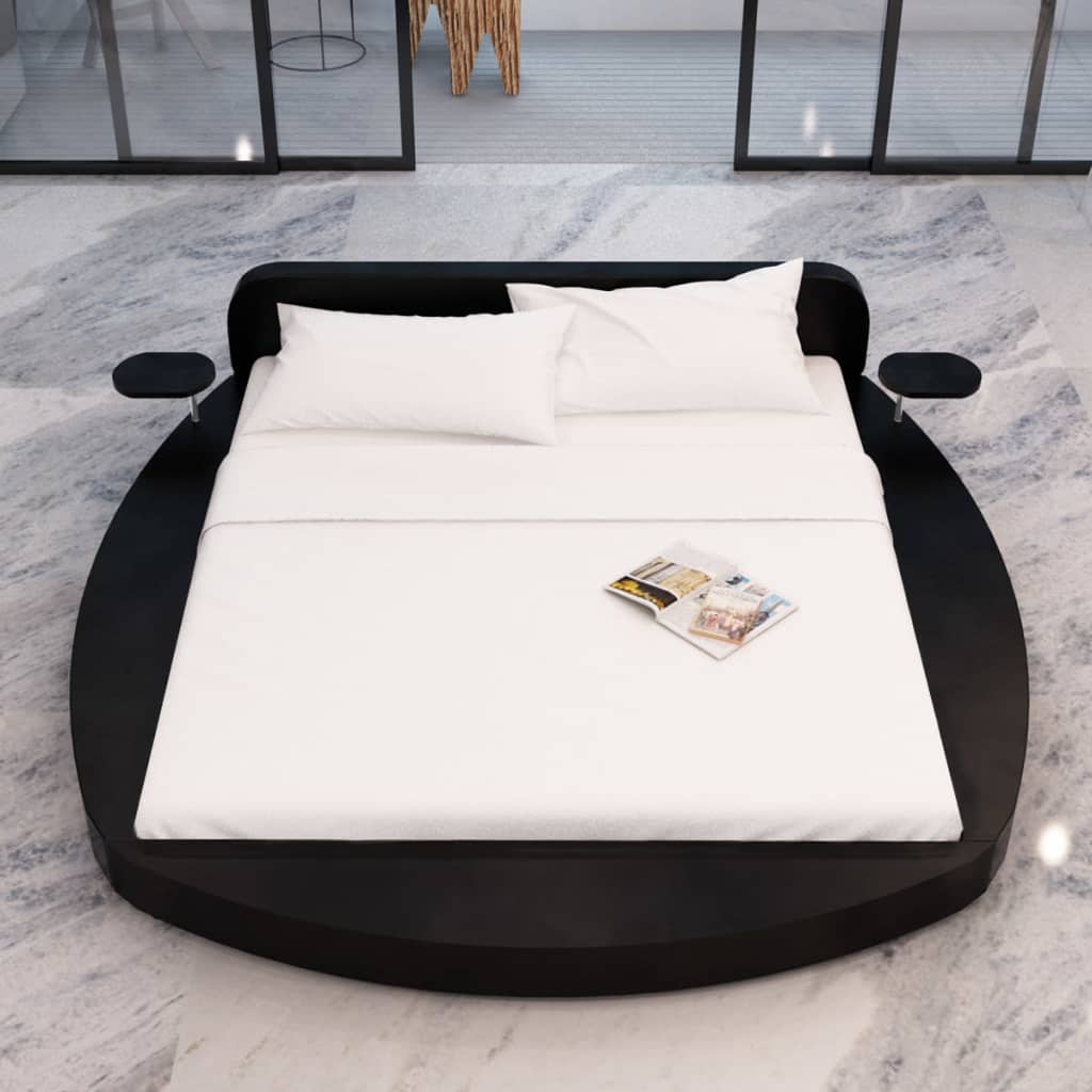 

vidaXL Bed met matras kunstleer zwart 180x200 cm