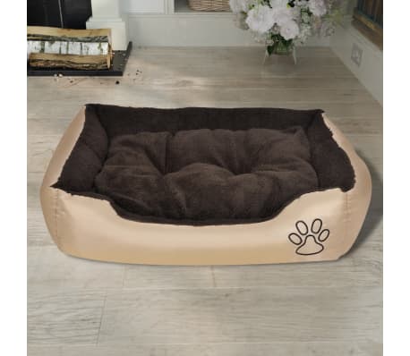 vidaXL Cama para perro con cojín acolchado talla S