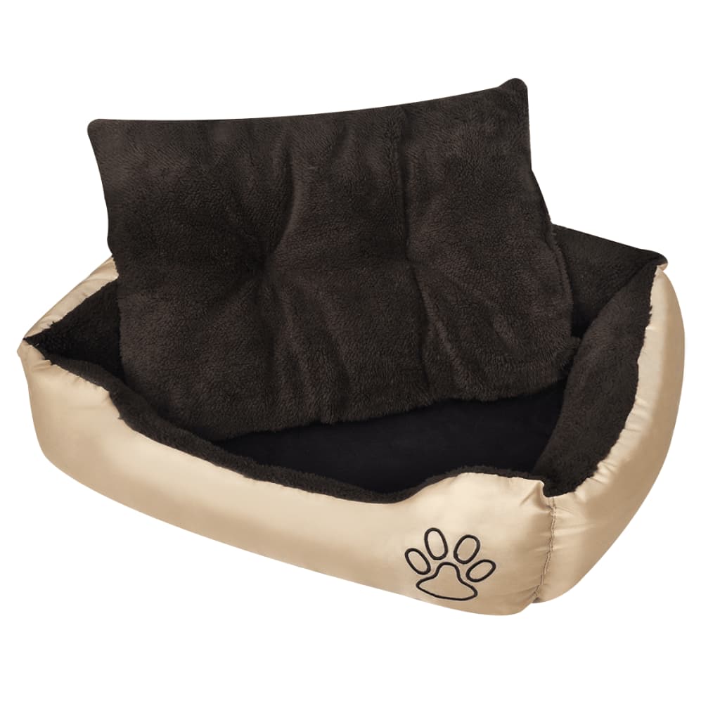 vidaXL Warmes Hundebett mit Polsterkissen M