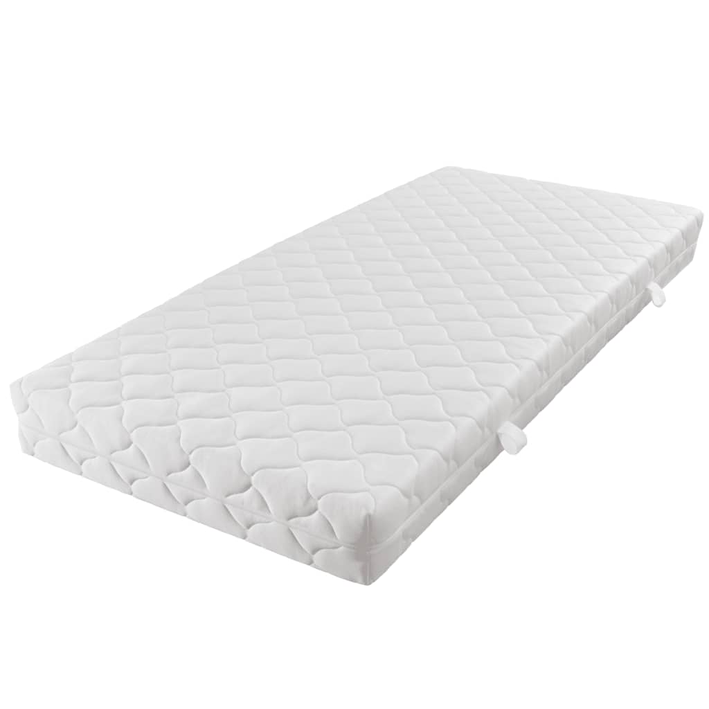 

vidaXL Bed met matras kunstleer wit 180x200 cm