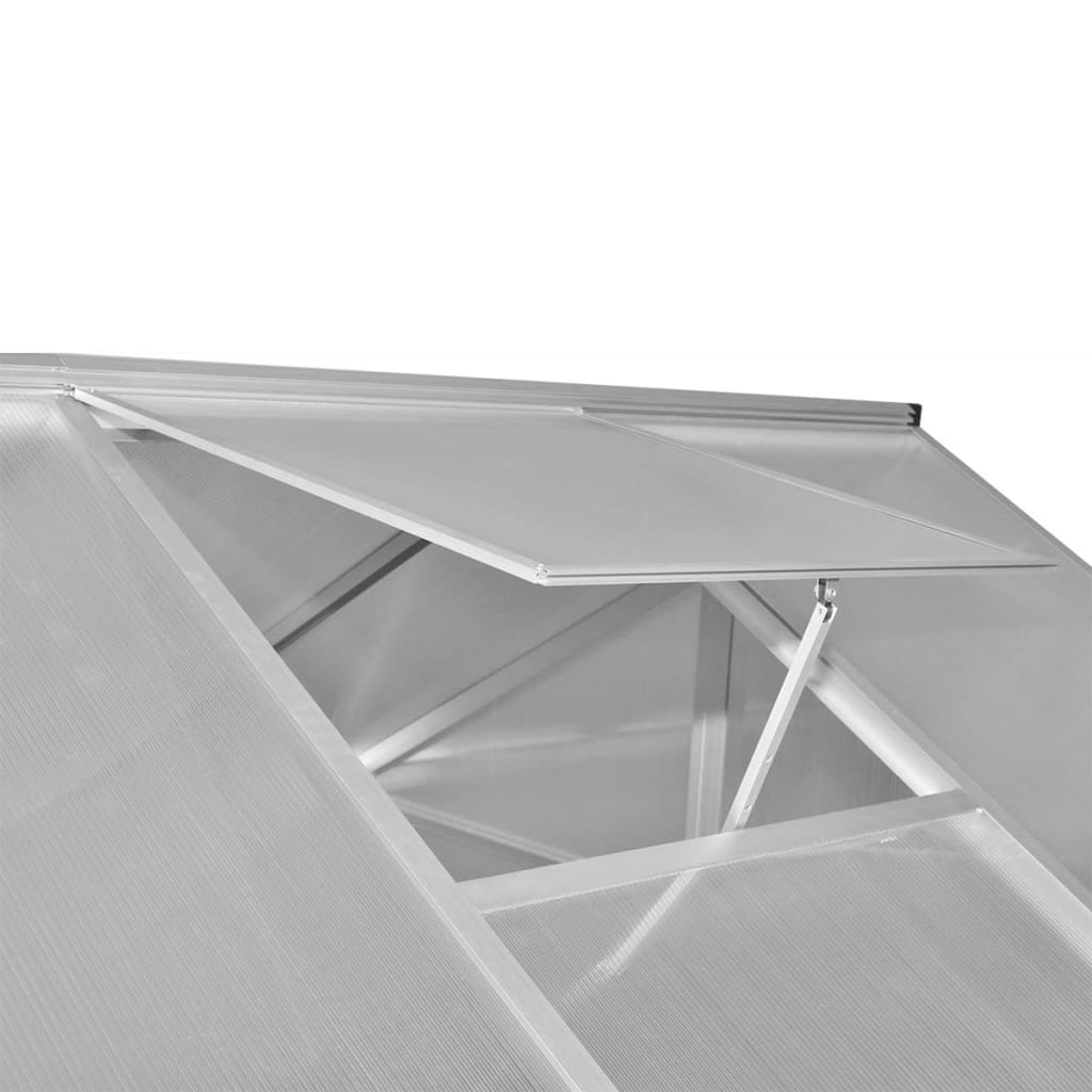 Megerősített alumínium üvegház alapkerettel 9,025 m2 
