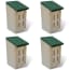  vidaXL Pillangó ház készlet 4 db 14 x 15 x 22 cm termék 2. képe